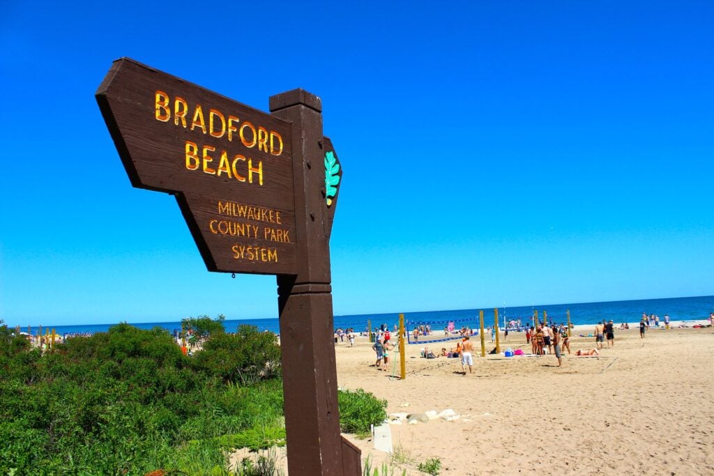 Bradford Beach on Lake Michigan Milwaukee County Parks Wisconsin